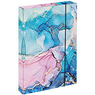 BAAGL Folders for school notebooks A4 Jumbo Marble Pink - School Folder