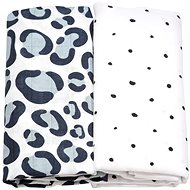 MOTHERHOOD Premium Muslin Cloth Diapers 2pcs Dark Blue Ocelot 100x120 cm - Cloth Nappies