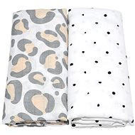 MOTHERHOOD Premium Muslin Cloth Diapers 2pcs Salmon Ocelot 100x120 cm - Cloth Nappies
