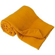 BABYMATEX Cotton blanket Muslin mustard 75x100 cm - Blanket