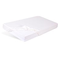 BABYMATEX Protective sheet with elastic Bamboo white 60x120 cm - Cot sheet