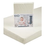 EKO Waterproof sheet with rubber jersey beige 120x60 cm - Cot sheet