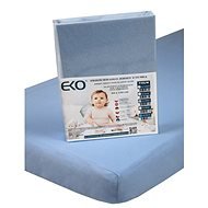 EKO Sheet with rubber jersey blue 120x60 cm - Cot sheet