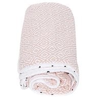 MOTHERHOOD Cotton Muslin Blanket Pre-Washed Pink Squares 95x110 cm - Blanket