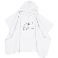 EKO Poncho Elephant White - Children's Bath Towel