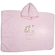 ECO Elephant Pink Poncho - Children's Bath Towel