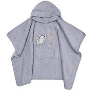 ECO Elephant Grey Poncho - Children's Bath Towel