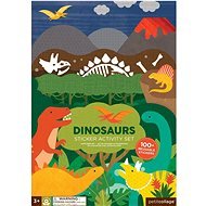Petit Collage Znovupoužitelné samolepky se scénou Dinosauři - Kids Stickers