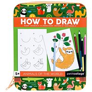 Petit Collage Jak nakreslit zvířátka - Colouring Book