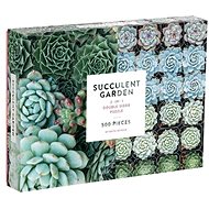 Galison Reversible Puzzle Succulents 500 pieces - Jigsaw Puzzle