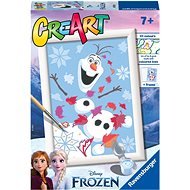 Ravensburger Creative & Art Toys 202225 CreArt Disney: Ice Kingdom: Olaf the Laughing Man - Painting by Numbers