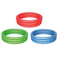 Inflatable pool - mix of colours - 3 chambers - 122 x 25 cm - Children's Pool