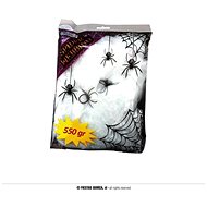 White spider web 550g + 4 spiders - Halloween - Party Accessories