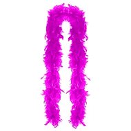 Boa pink with feathers - charlestone - 180 cm - Costume Accessory