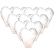 Lucky lantern - wishing heart white - 10pcs/package - Chinese Lantern