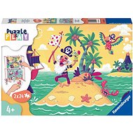 Ravensburger 055913 Puzzle & Play Pirate Adventure 2x24 pieces - Jigsaw Puzzle