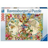 Ravensburger 171170 Pillangós világtérkép 3000 db - Puzzle