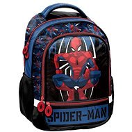 Paso school backpack Spiderman black-blue - School Backpack