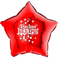 Happy Birthday Balloon - Red Star - 43 cm - Balloons