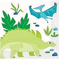 Paper napkins dinosaur - 13 x 13 cm - 16 pcs - Paper Napkins