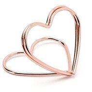 Metal name tag stands - wedding - rose gold 2,5 cm - 10 pcs - Party Accessories