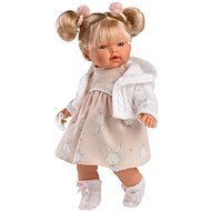 Llorens 33140 Roberta - Élethű játékbaba hangokkal és puha szövet testtel - 33 cm - Játékbaba