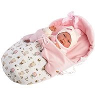 Llorens 73884 New Born Dievčatko – reálna bábika bábätko s celovinylovým telom – 40 cm - Bábika