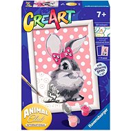 Ravensburger CreArt Malování podle čísel - Cuddly Bunny - Malování podle čísel