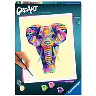Ravensburger CreArt Malování podle čísel - Funky Slon - Malování podle čísel