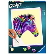 Ravensburger CreArt Malování podle čísel - Funky Zebra - Malování podle čísel