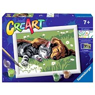 Ravensburger CreArt Malování podle čísel - Sleeping Cats and Dogs - Malování podle čísel