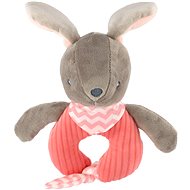 Teddies Rattle Rabbit Pink - Baby Rattle