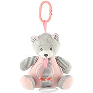 Teddies Bear wind-up toy machine pink - Pushchair Toy