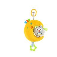 Teddies Moon with owl crib hanger wind-up toy machine - Pushchair Toy