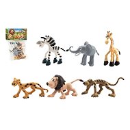 Teddies Animals Happy Safari Zoo 6pcs - Figure