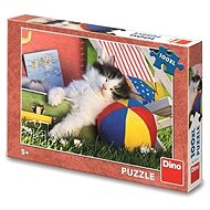 Dino Cat resting 100 xl puzzle - Jigsaw Puzzle