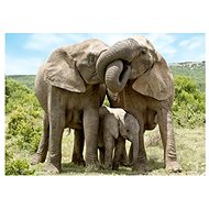 Dino Elephant Family 1000 Puzzle - Jigsaw Puzzle
