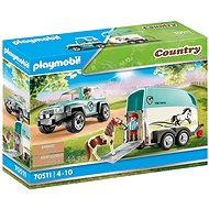 Playmobil Car with pony trailer - Building Set