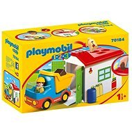 Playmobil 70184 1.2.3 Teherautó formaválogató garázzsal - Építőjáték