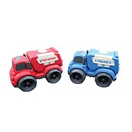 Lexibook Set of police and fire truck made of bioplastic 10 cm - Toy Car