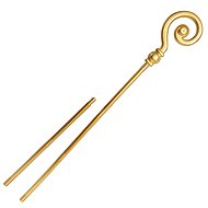 Cane - crutch Nicholas gold - Christmas - Costume Accessory