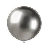Balóniky chrómované 5 ks strieborné lesklé – Silvester – 80 cm - Balóny