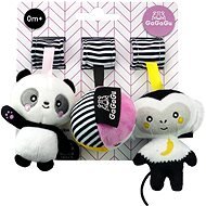 Gagagu Závěsná plyšová hračka Opice, Panda, Míč - Pushchair Toy
