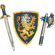 Liontouch lovag szett, kék - Kard, pajzs, fejsze - Kard