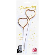 Heart shaped sparklers - 2 pcs - Fireworks