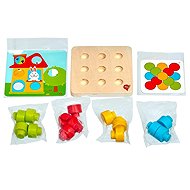 Lucy & Leo 220 Game with large pins and templates - Toy Jigsaw Puzzle