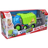 Kiddy Garbage truck with effects 31 cm 2 pcs garbage cans - Toy Car
