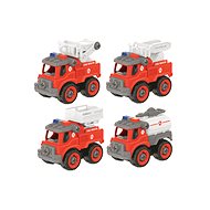 Screw fire truck 4 pcs 13 cm - Toy Car