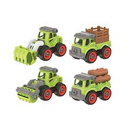 Screw car agricultural 4 pcs 13 cm - Toy Car