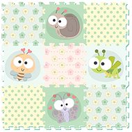Soft blocks - World of insects 9 pcs 32x32 cm - Foam Puzzle